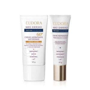 Combo Neo Dermo Pró Age Collection: Creme Reparados Pescoço e Colo 40g + Gel Facial Antissinais 60+ 50g